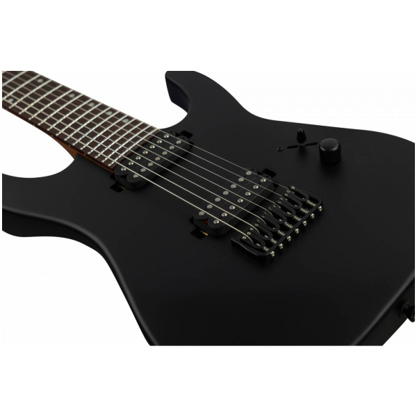 JS-507 BK Электрогитара, 7 струн, Superstrat, красное дерево, 24 лада, HH, 1V, JET