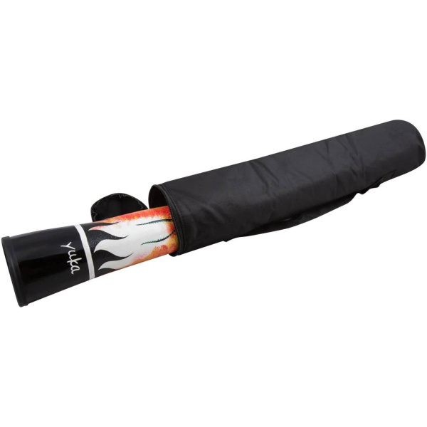 DDS-50 Слайд-диджериду, телескопический, черный с рисунком. YUKA