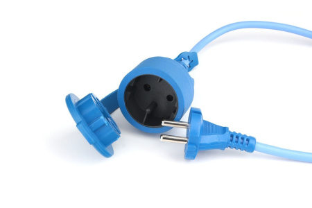 PC-1F-R-10(IP) Power Cube Удлинитель 2х1мм2, 10А, 2200Вт, 10м, Электрическая мануфактура