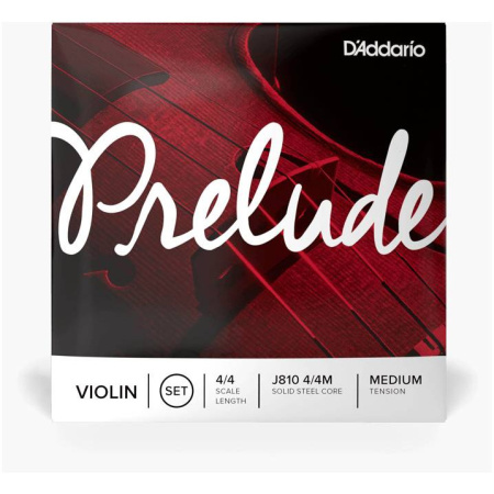 J810-4/4M PRELUDE Комплект струн для скрипки D`Addario