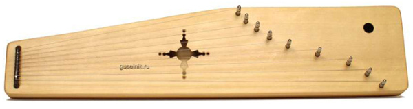 GU-10.02.09.11100 Гусли Брынчаги 9 струн, светлые, хвойные породы, Гусельник