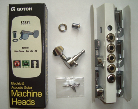 SG381 07 C 3+3 колки, хром. Gotoh (Made in Japan)