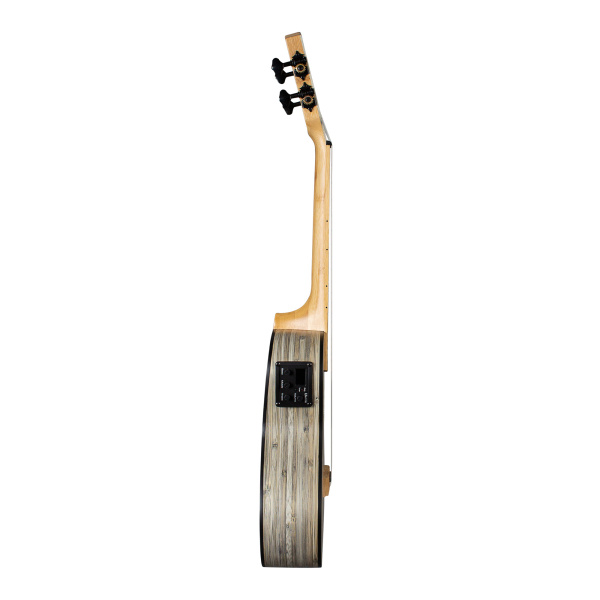 HH-2316E Bamboo Series Укулеле концертный со звукоснимателем, с чехлом, графит, Cascha