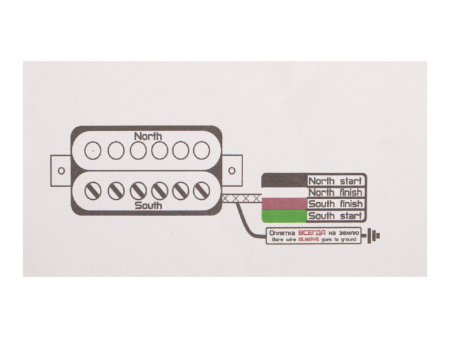 BGP411B Dark Robber 6S Звукосниматель магнитный, бриджевый, Bagdasar guitars