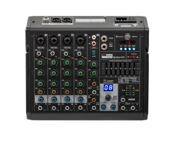 MiniStar 41FX Компактный микшерный пульт. Echo Acoustic