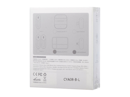 CYA08-B-L Микрофон беспроводной, Lightning, Simple Fly