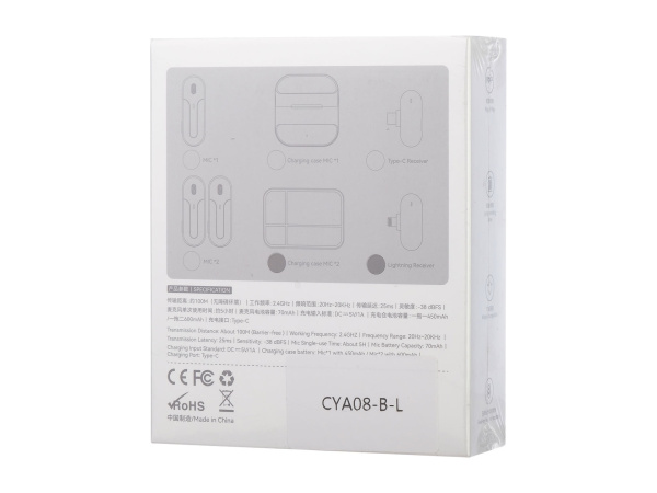 CYA08-B-L Микрофон беспроводной, Lightning, Simple Fly