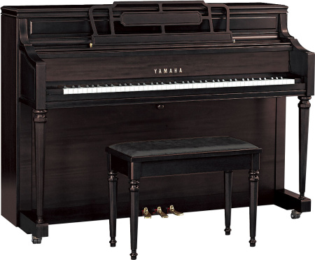 M2 SBW Пианино акустическое, чёрный сатинированный орех, с банкеткой, YAMAHA 