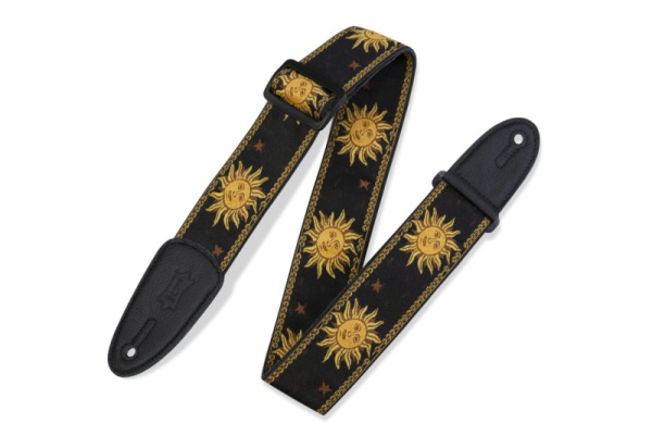 MPJG-SUN-BLK Print Series Ремень для гитары, тканый, солнце/черный, Levy's