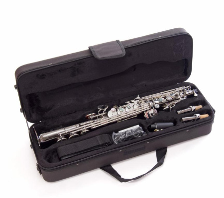 JP043BS Саксофон сопрано Bb, прямой, черный/серебро, John Packer