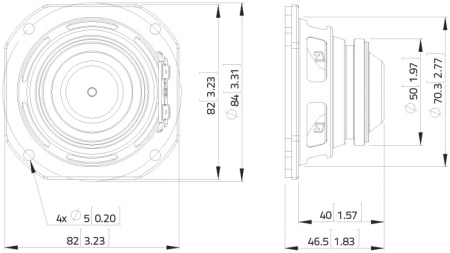 FSN030.72 Динамик 3", 60Вт, 8 Ом, Lavoce