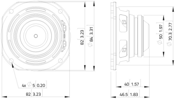 FSN030.72 Динамик 3", 60Вт, 8 Ом, Lavoce