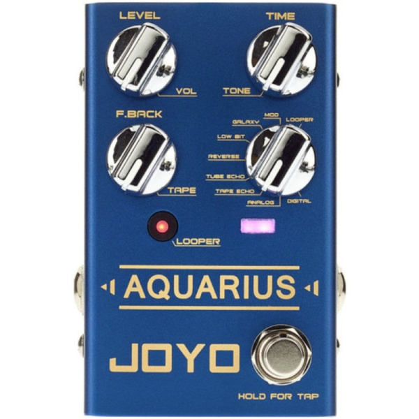 R-07-AQUARIUSDELAY/LOOPER Педаль эффектов, Joyo