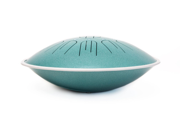 KSY.NW.38-15G Глюкофон 38см, 15 лепестков, Соль-мажор, цвет мятный, с палочками и сумкой. Kosmosky