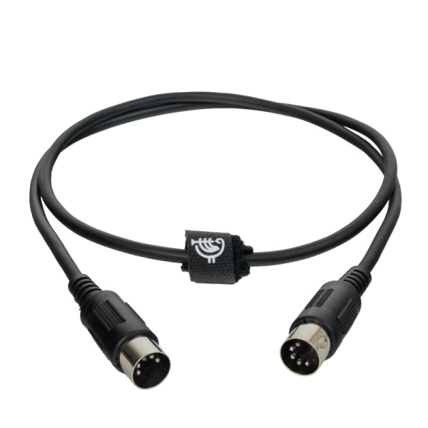 SC012-1M профессиональный пятиконтактный (5pin) миди-кабель с надежными разъемами DIN5, 1м, ROCKDALE