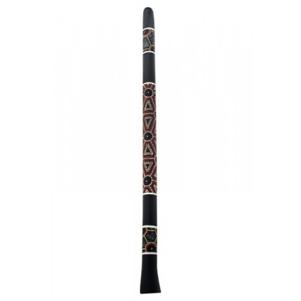 DDP51-4 Диджериду из пластика, украшен точечным этническим рисунком. YUKA