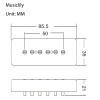 MX1255 Звукосниматель магнитный сингл, для LP SG, нековый, кремовый, Musiclily