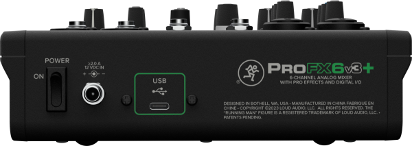 ProFX6v3+ 6-канальный микшер с процессором эффектов, режимами записи USB, Bluetooth. MACKIE