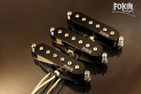 CLASSIC S Комплект синглов(NECK, Middle, BRIDGE), черный. FOKIN