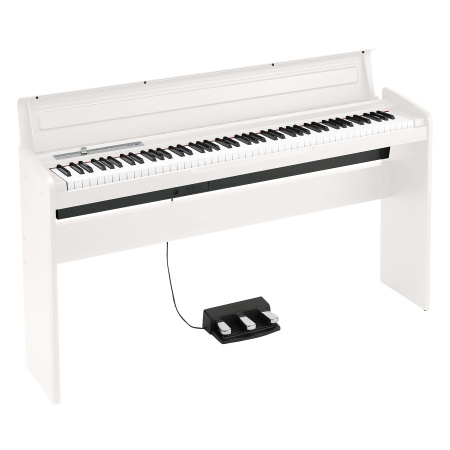 LP-180-WH Цифровое пианино, 88 клавиш, тройная педаль, стойка и адаптор питания в комплекте, KORG