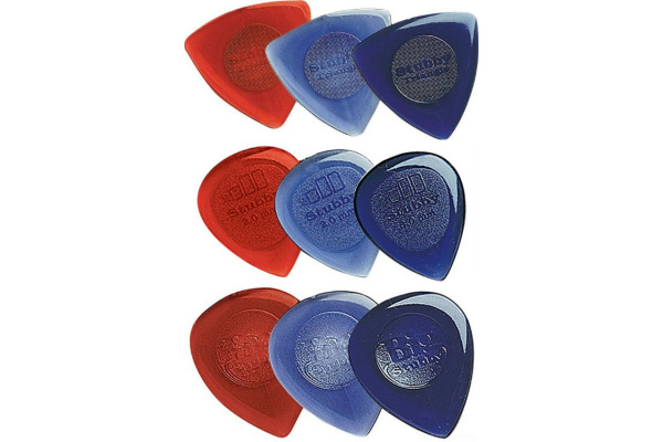 (TDN) Dunlop 4760 Stubby Combo набор медиаторов Stubby, Big Stubby, Tri Stubby (216шт по 24 шт 1, 2, 3 мм)