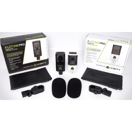 LCT240 PRO WHITE студийный кардиоидый микрофон с большой диафрагмой. LEWITT