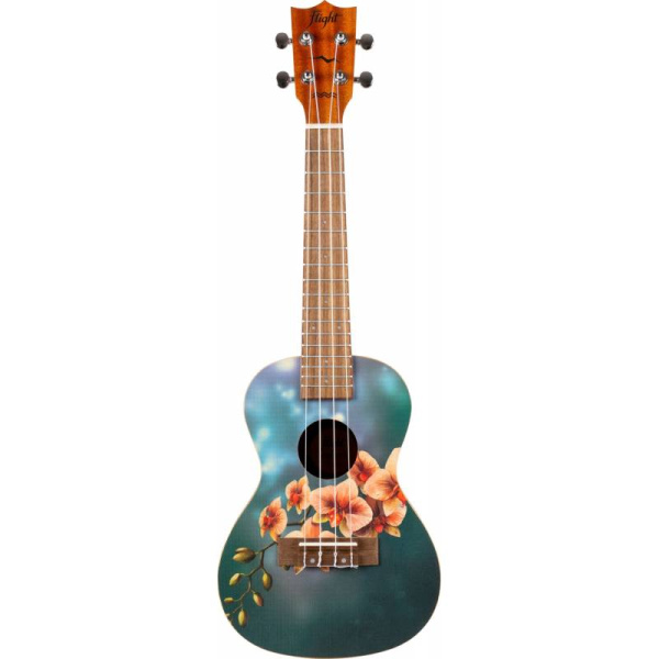 AUC-33 ORCHID Укулеле-концерт , чехол в комплекте FLIGHT 