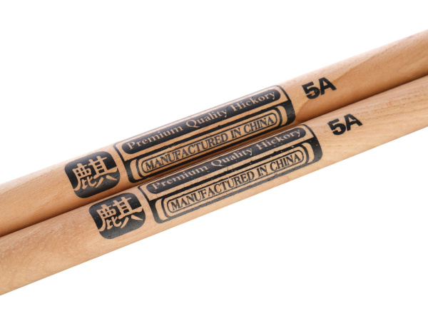 10103001 Natural Series QI 5A Барабанные палочки, орех гикори, деревянный наконечник, HUN