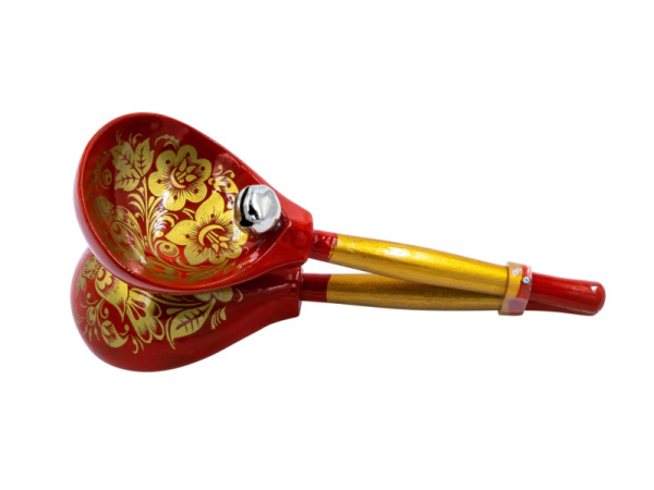 MS-K1-LZ-05 Ложки в станке с бубенцами, 1 категория, Мастерская Сереброва