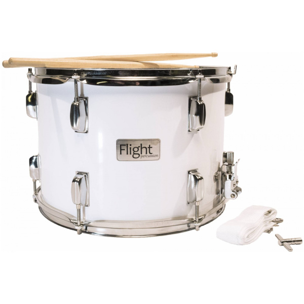 FMT-1410WH Маршевый барабан (тенор). В комплекте палочки и ремень для барабана. Flight 