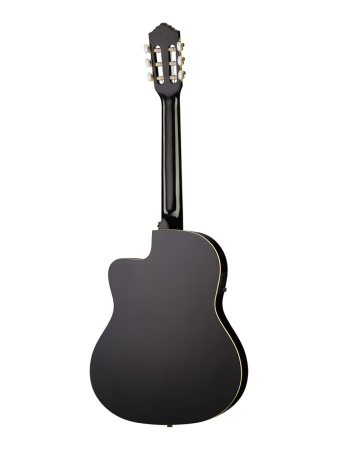 RCE145BK Family Series Pro Классическая гитара со звукоснимателем, в комплекте чехол, Ortega