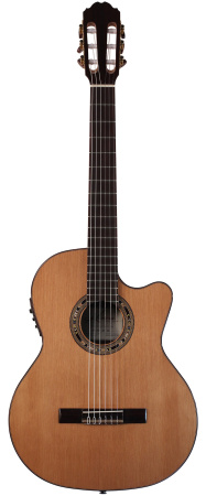 F65CW Performer Series Fiesta Классическая гитара со звукоснимателем, с вырезом. Kremona