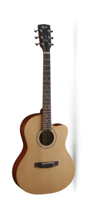 JADE1-OP Jade Series Акустическая гитара, с вырезом, цвет натуральный, Cort