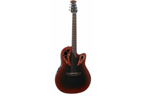 (TDN) Ovation CE44-RRB Celebrity Elite Mid Cutaway Reversed Redburst электроакустическая гитара