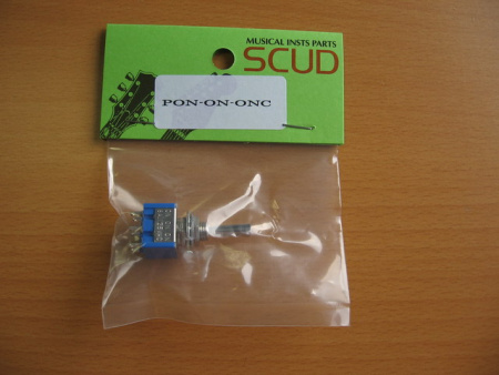 PON-ON-ONC ALPS 3-х позиционный микропереключатель ON-ON-ON, хром. SCUD. GOTOH (Made in Japan)