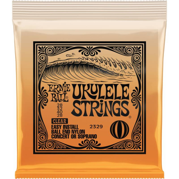 2329 Струны для укулеле сопрано/концерт с бобышками, Ball End  ERNIE BALL