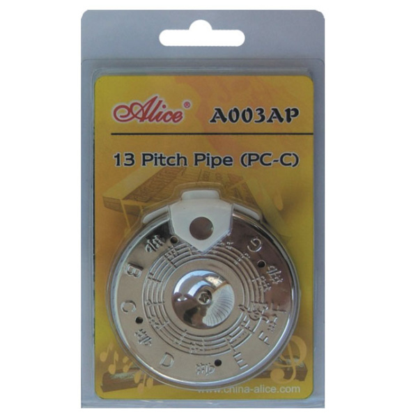 A003AP Камертон духовой хроматический 13 нот (PC-C) ,в блистере. Alice