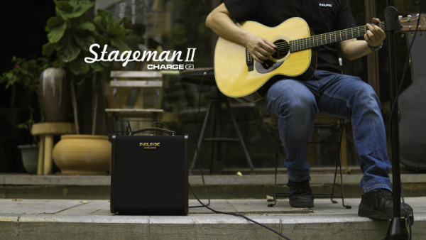 AC-80 Stageman II Комбоусилитель для акустической гитары на акуумуляторе, 80Вт, Nux Cherub