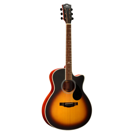 A1C Glossy 3TS Акустическая гитара с вырезом, Гранд Аудиториум. KEPMA