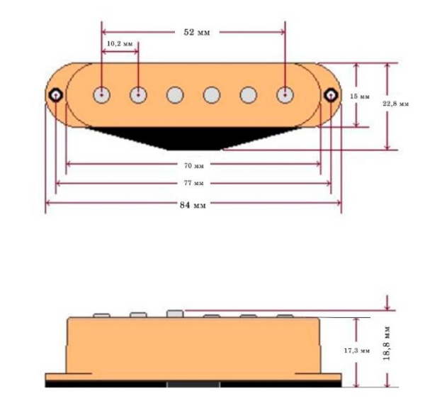 BGP401SBE True Vintage Stratocaster Комплект магнитных звукоснимателей, бежевый, Bagdasar guitars