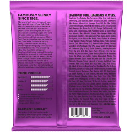 P02831 струны для бас-гитары Nickel Wound Bass Power Slinky (55-75-90-110), Ernie Ball