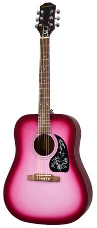 Starling Hot Pink Pearl Акустическая гитара, корпус  дредноут, EPIPHONE
