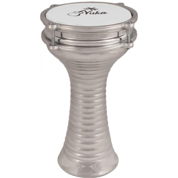 DRBTL6-12M Турецкая дарбука, гофрированная, цвет: металлик, размер: 6"(15 см) x 12" (30 см), YUKA