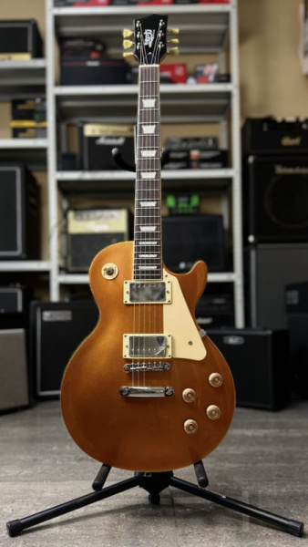 JL-500 GD Электрогитара, Les Paul, корпус красное дерево, HH, цвет золотой, JET