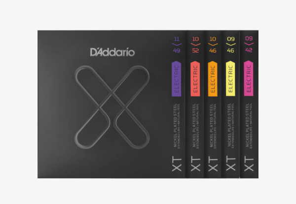 XTE1149 XT Комплект струн для электрогитары, никелированные, 11-49, с покрытием, D'Addario