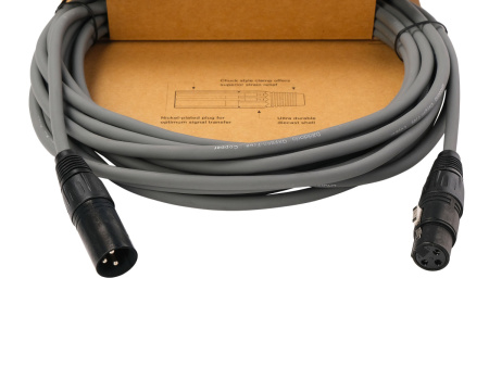 PW-CPMIC-20GY Classic Series Pro Микрофонный кабель, 6м, серый, D'Addario