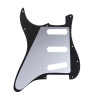 MX1388BK Пикгард для гитары Fender Stratocaster SSS, 3 слоя, черная, Musiclily