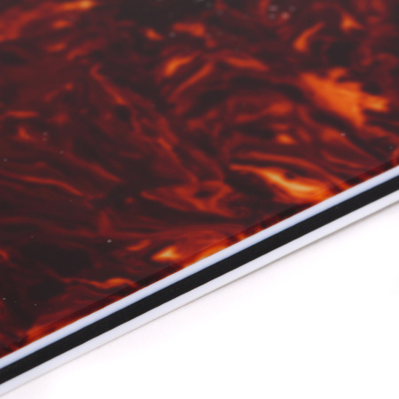 M645-Musiclily Задняя крышка для Squier, 4 слоя, цвет черепаший панцирь, Musiclily