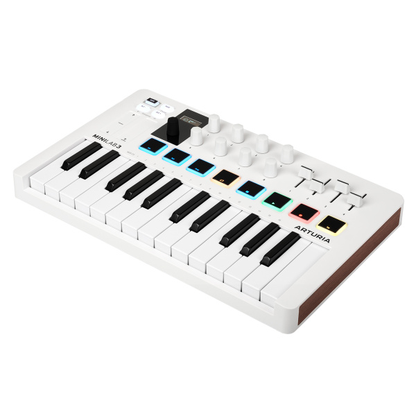 MiniLab 3 White Edition MIDI-клавиатура, 25 клавиш, белый цвет. ARTURIA 