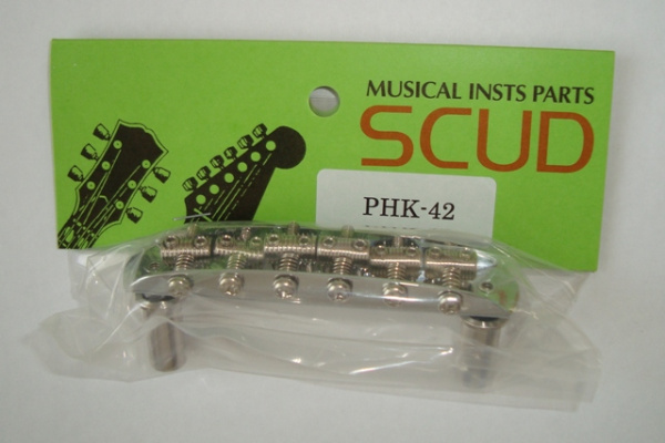 PHK-42 Бридж для гитары Jaguar, Jazzmaster, хром SCUD (Made in Japan). GOTOH